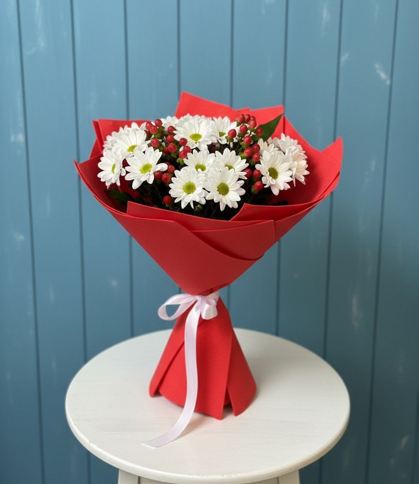 Букет цветов из: Хризантемы в Пседахе