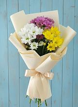 Букет цветов из:  Хризантемы #REPLACE_PRED# Пседахе