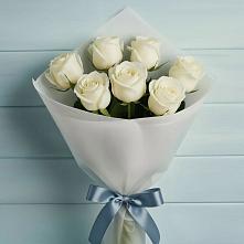 Букет 7 Белых роз Эдлесс Лав #REPLACE_PRED# Пседахе