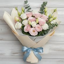 Букет цветов из:  Лизиантусы в Пседахе