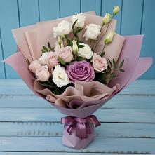 Букет цветов из:  Розы и Лизиантусы #REPLACE_PRED# Пседахе
