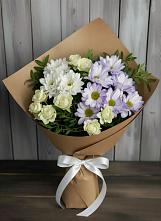 Букет цветов из:  Хризантемы и Розы в Пседахе