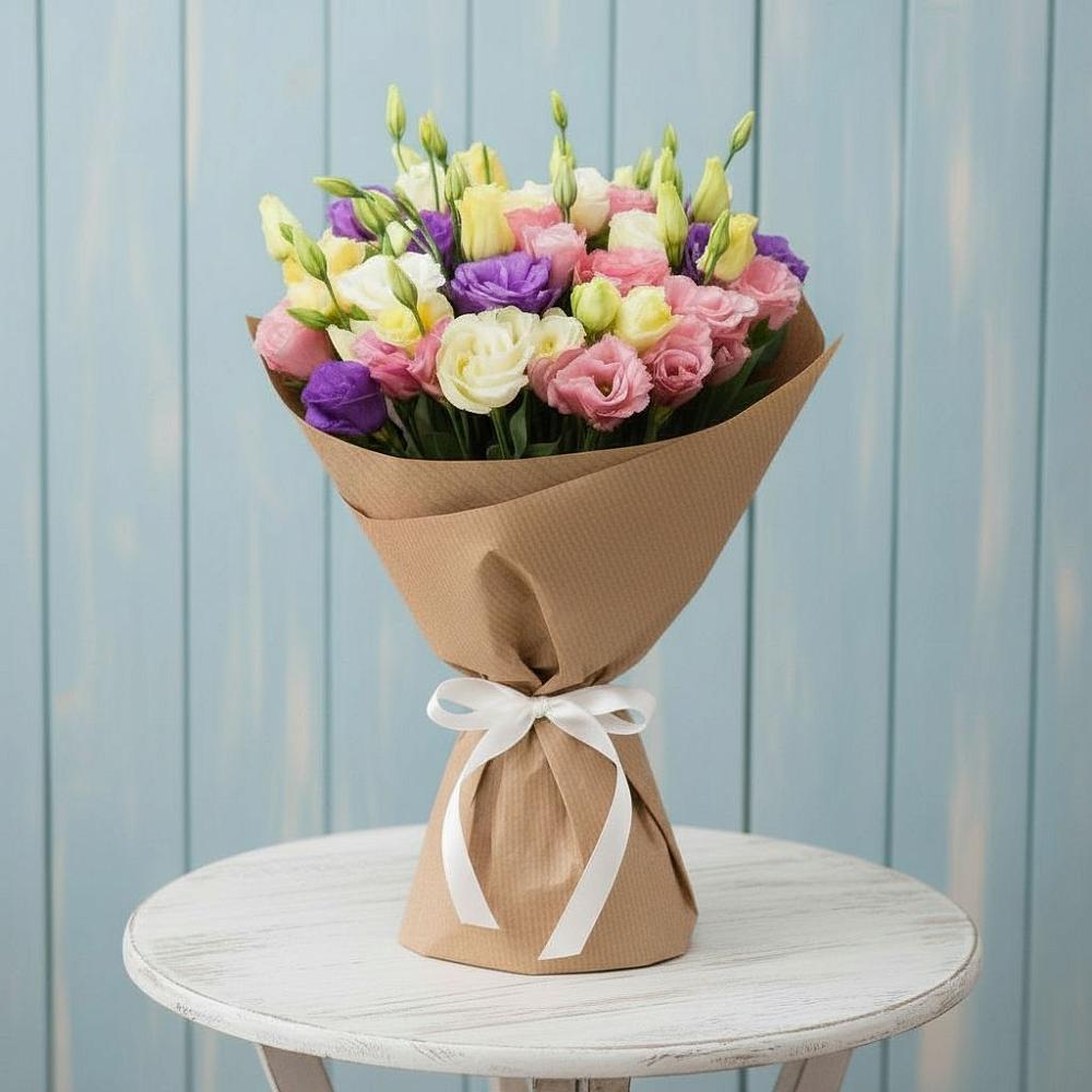 Букет цветов из: Лизиантусы в Пседахе