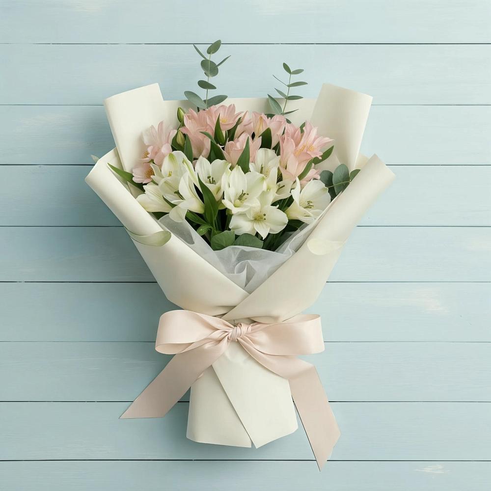 Букет цветов из: Альстромерии в Пседахе