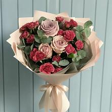 Букет цветов из:  Гвоздики и Розы #REPLACE_PRED# Пседахе