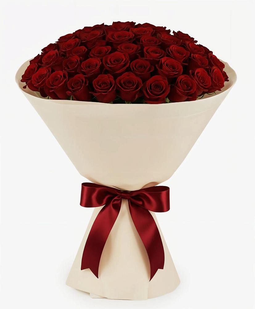 Букет 101 Бордовая роза Блэк Бакарра в Пседахе