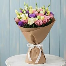 Букет цветов из:  Лизиантусы #REPLACE_PRED# Пседахе
