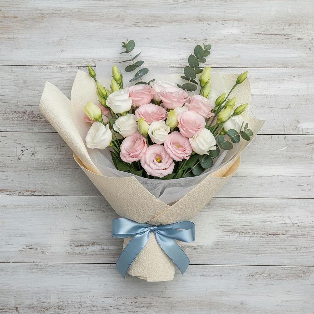 Букет цветов из: Лизиантусы в Пседахе